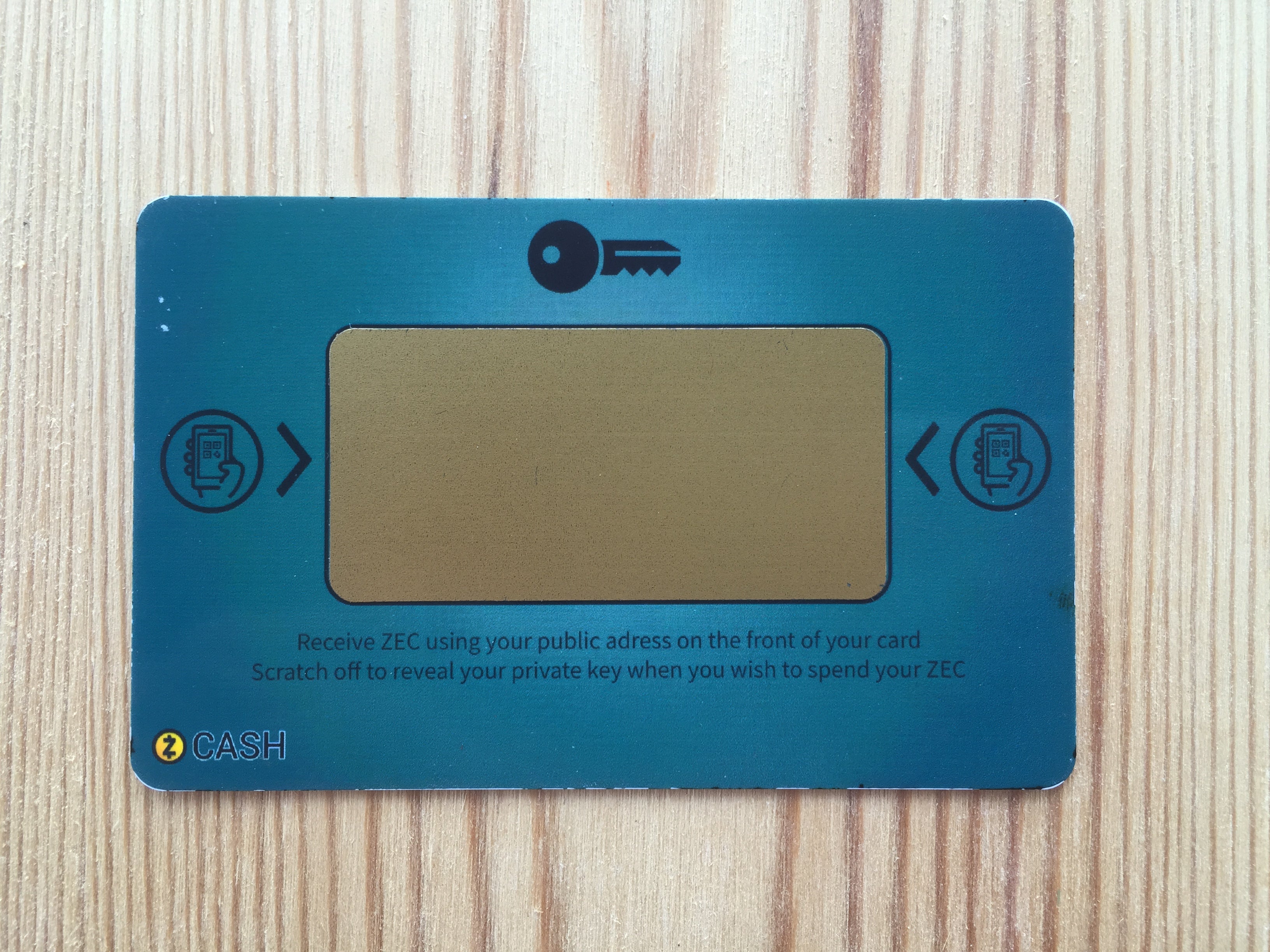 Zcash Cryptocard